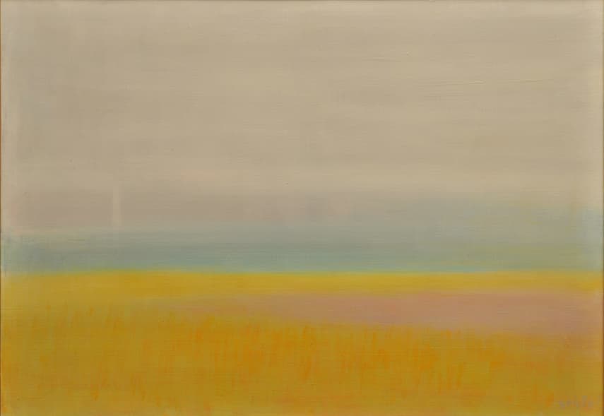 En baie de Somme, oeuvre de Lyne Seybel, collection Marines, Huile, 65x92 cm