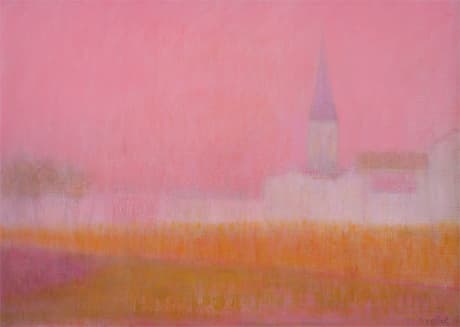 Sonate d'été, oeuvre de Lyne Seybel, collection Paysages, Huile sur toile, 65x92 cm